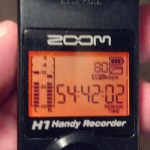 Zoom H1 Recorder Backlit Screen