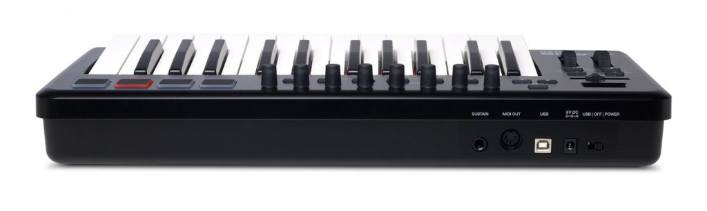 Alesis QX25 USB MIDI keyboard controller back